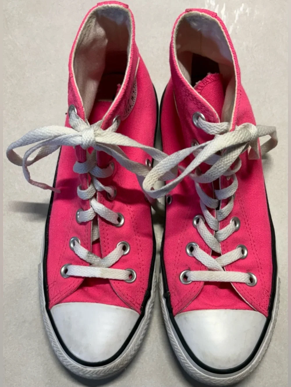 Converse Pink High-Top Canvas Sneakers - Women - Picture 2 of 7